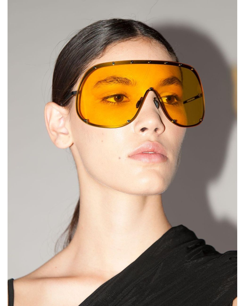 Rick owens hotsell larry shield sunglasses