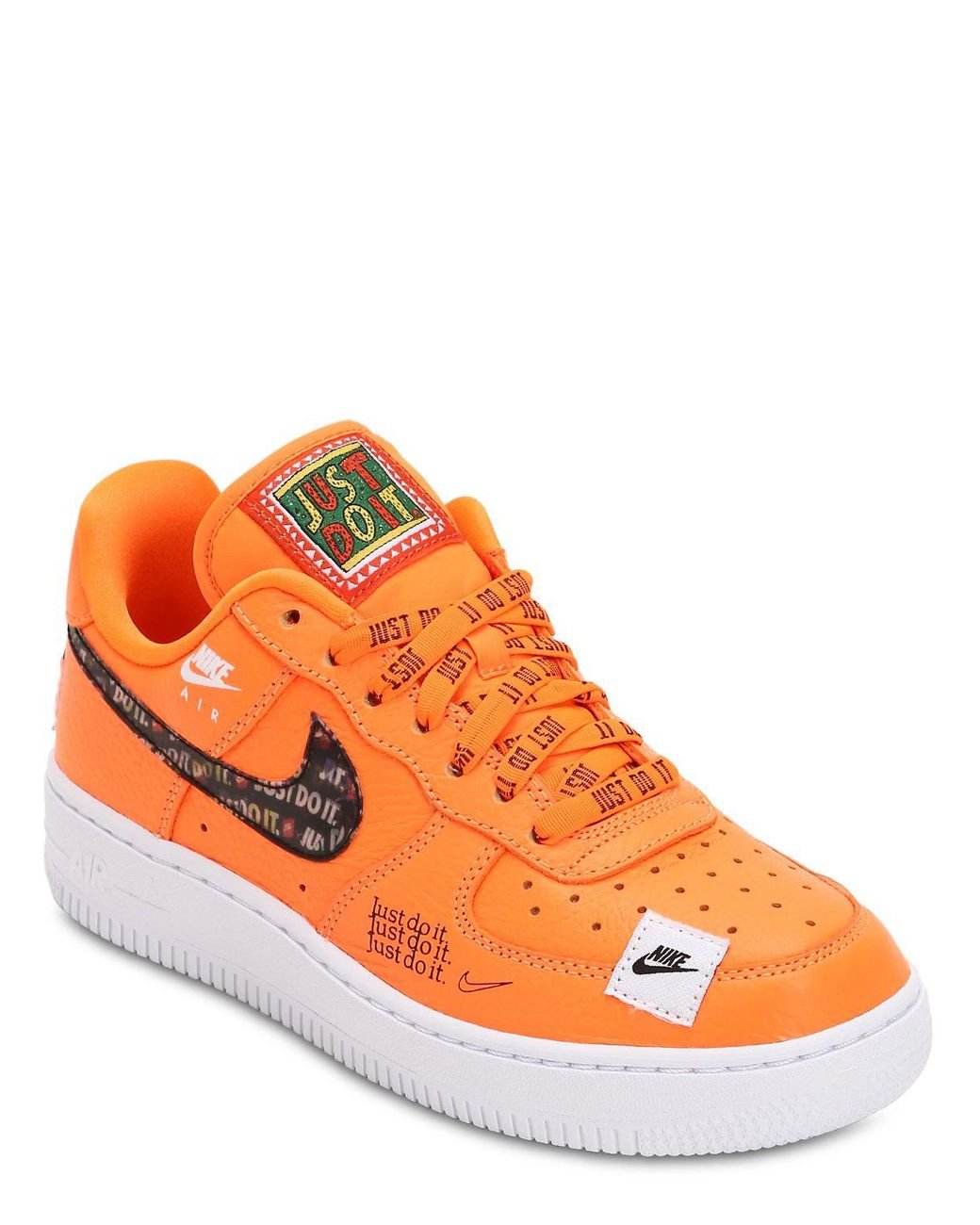 "Baskets ""air Force 1 Just Do It""" Cuir Nike en coloris Orange | Lyst