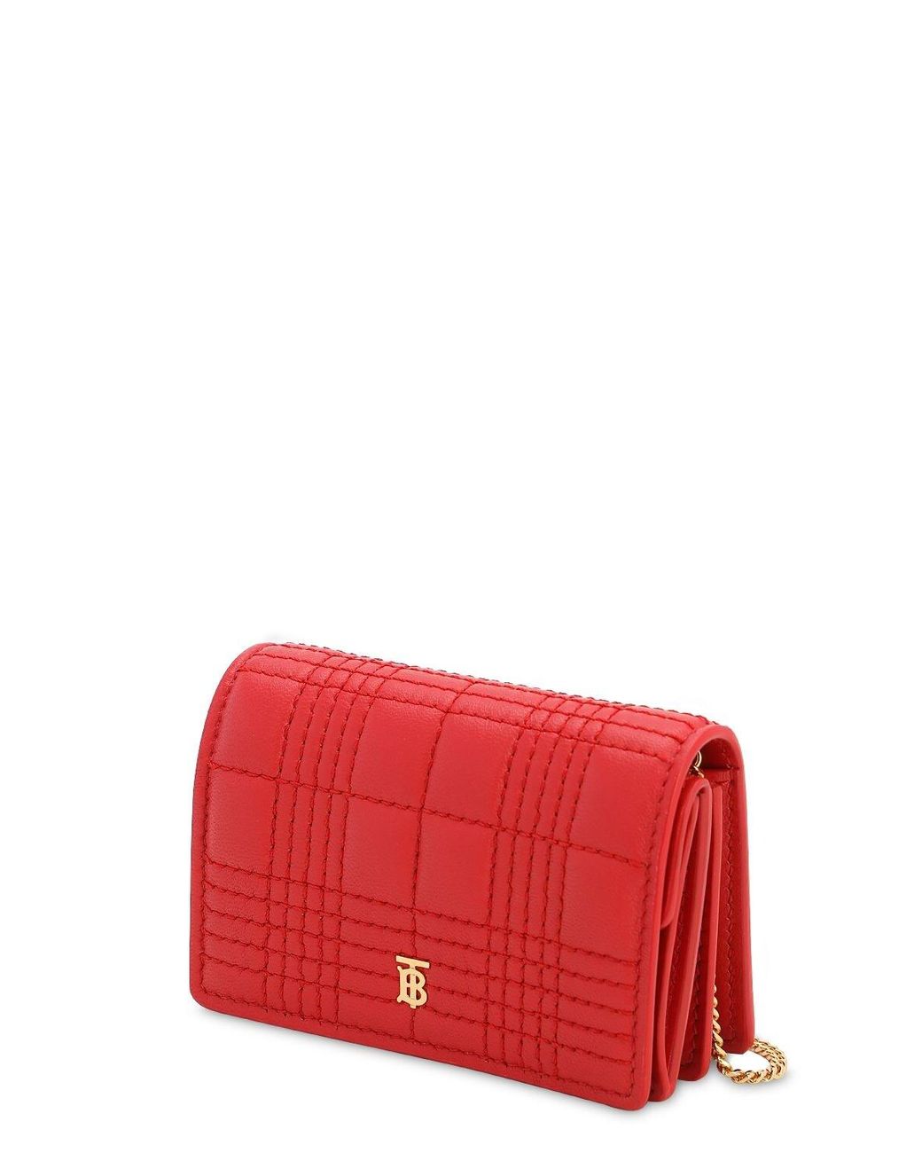 burberry jessie leather wallet on chain