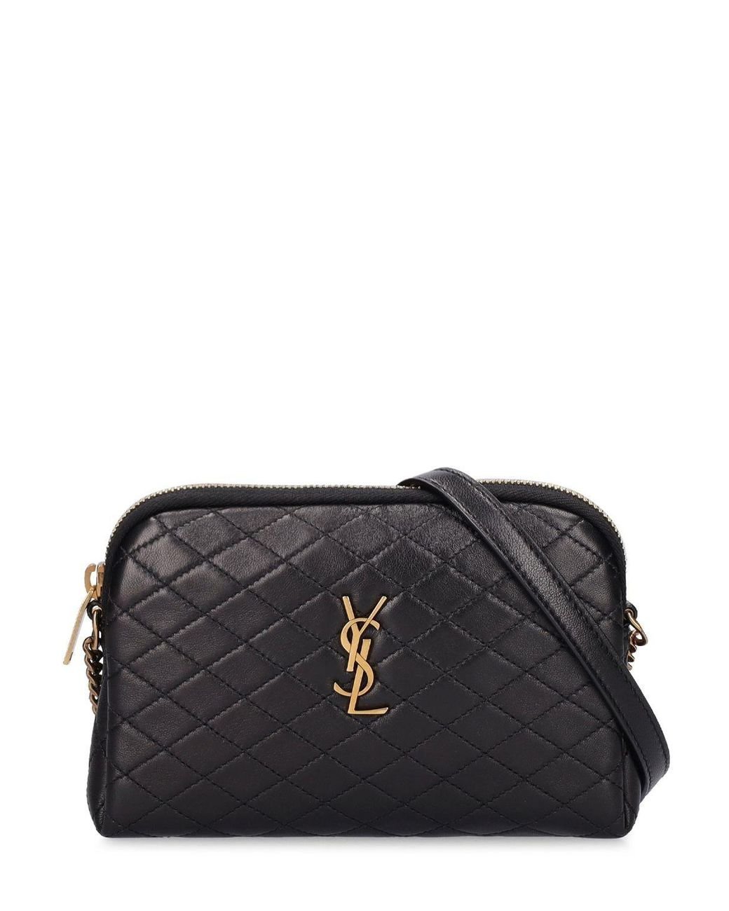 Saint Laurent Mini Gaby Quilted Leather Shoulder Bag in Black Lyst