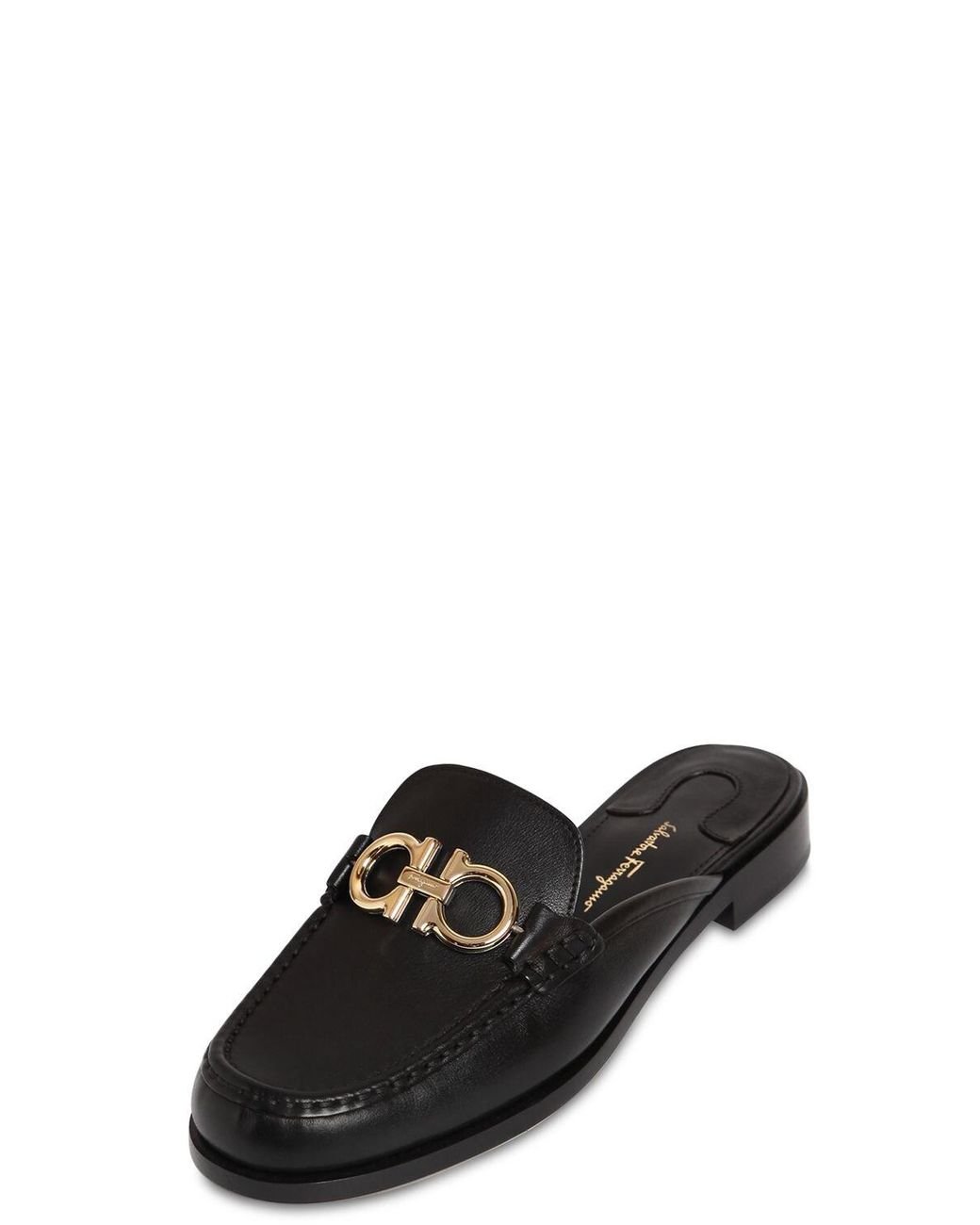Ferragamo mules black sale