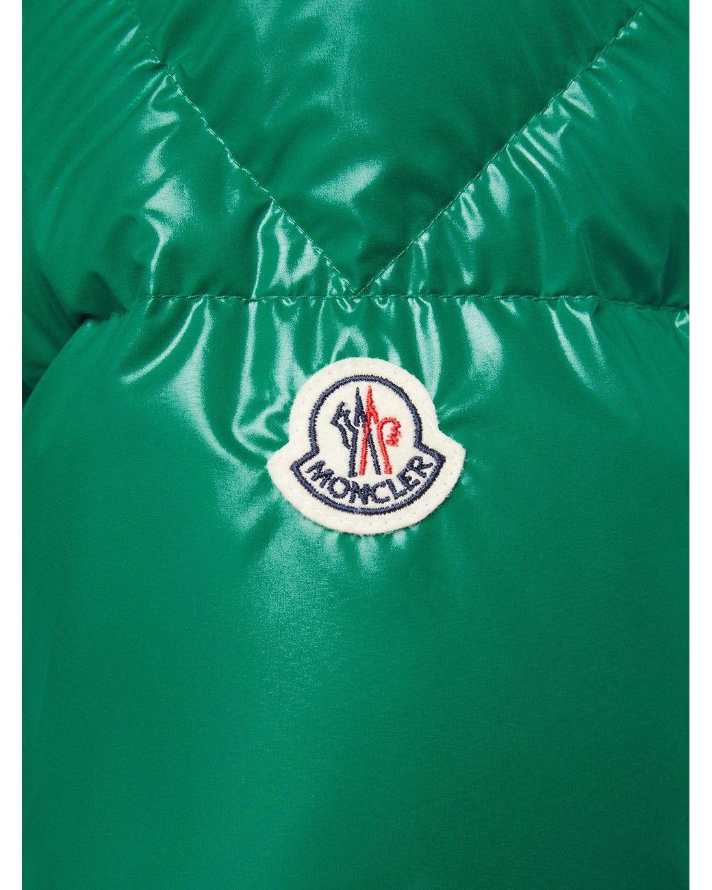 Moncler Ain Recycled Shiny Tech Down Jacket in Green for Men Lyst UK