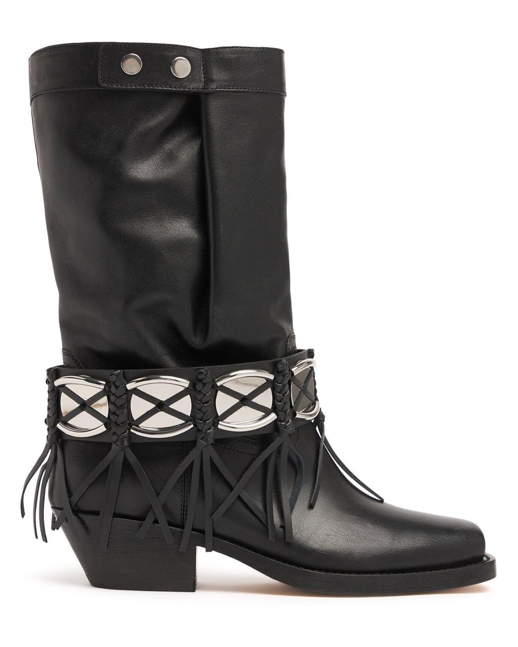 【関税&送料込】Isabel Marant Ademe Havana Leather Biker Boo isabel-marant-BLACK-Boots-