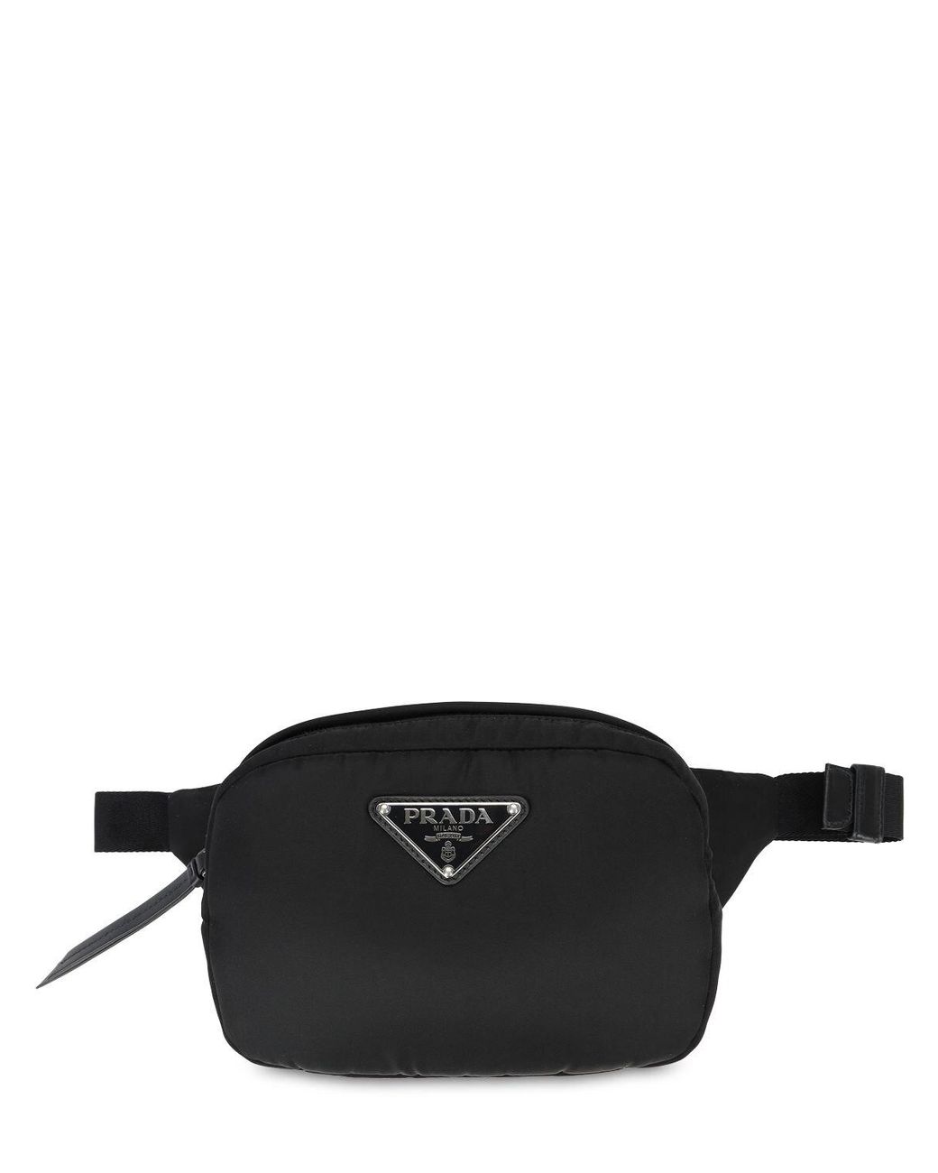 Prada Padded Nylon Belt Bag in Black Lyst