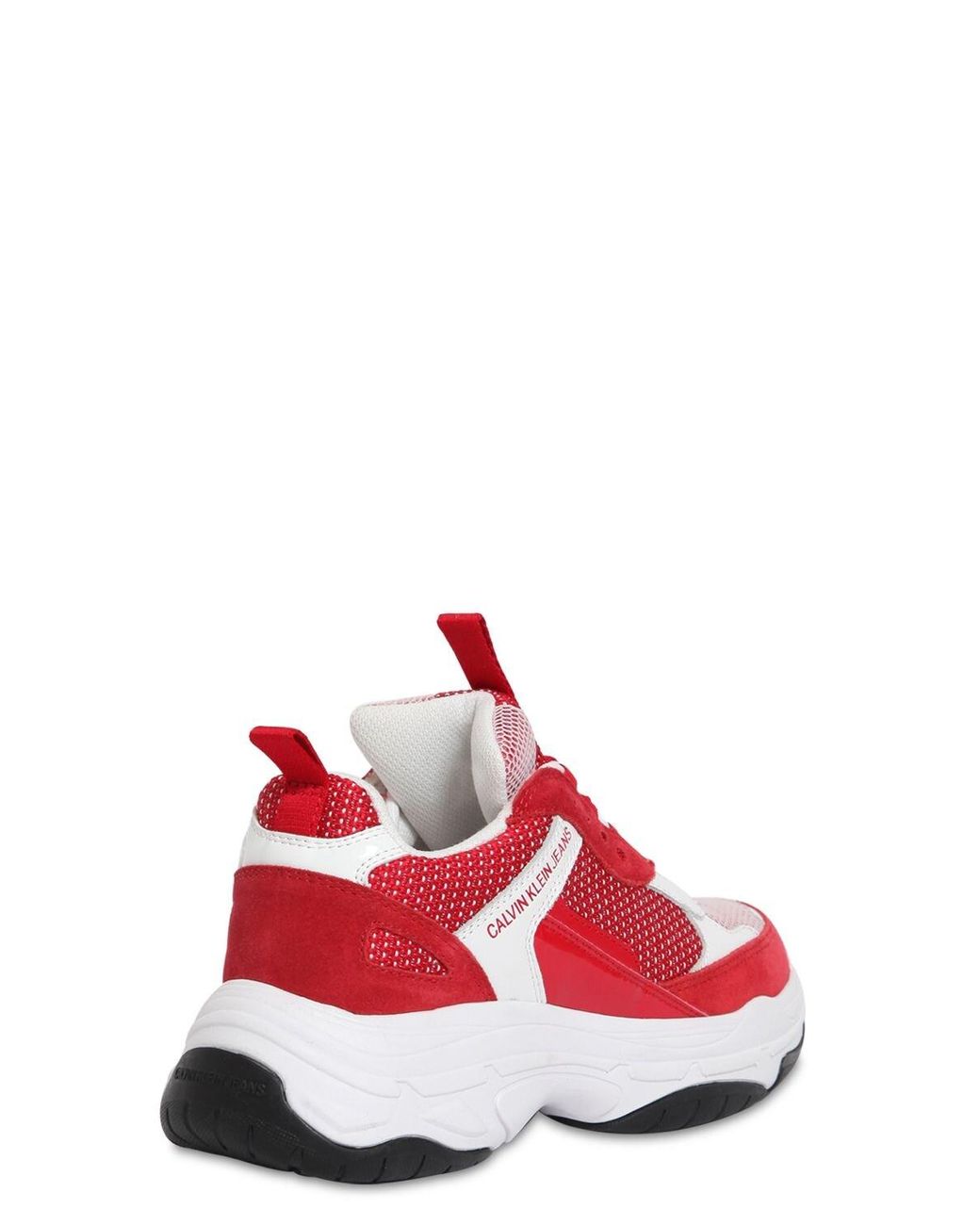 maya chunky leather trainers