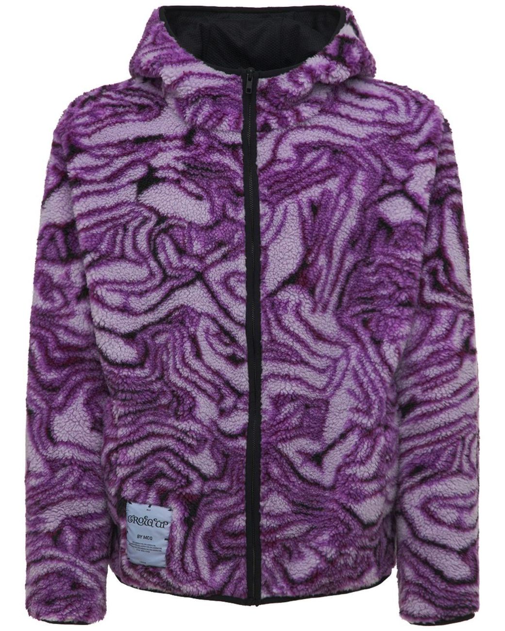McQ Grow Up Print Fleece Jacket in Purple for Men | Lyst