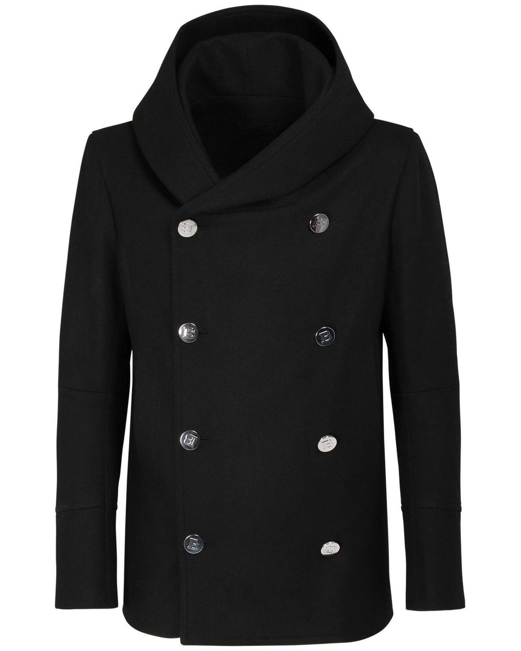 Hooded pea coats deals