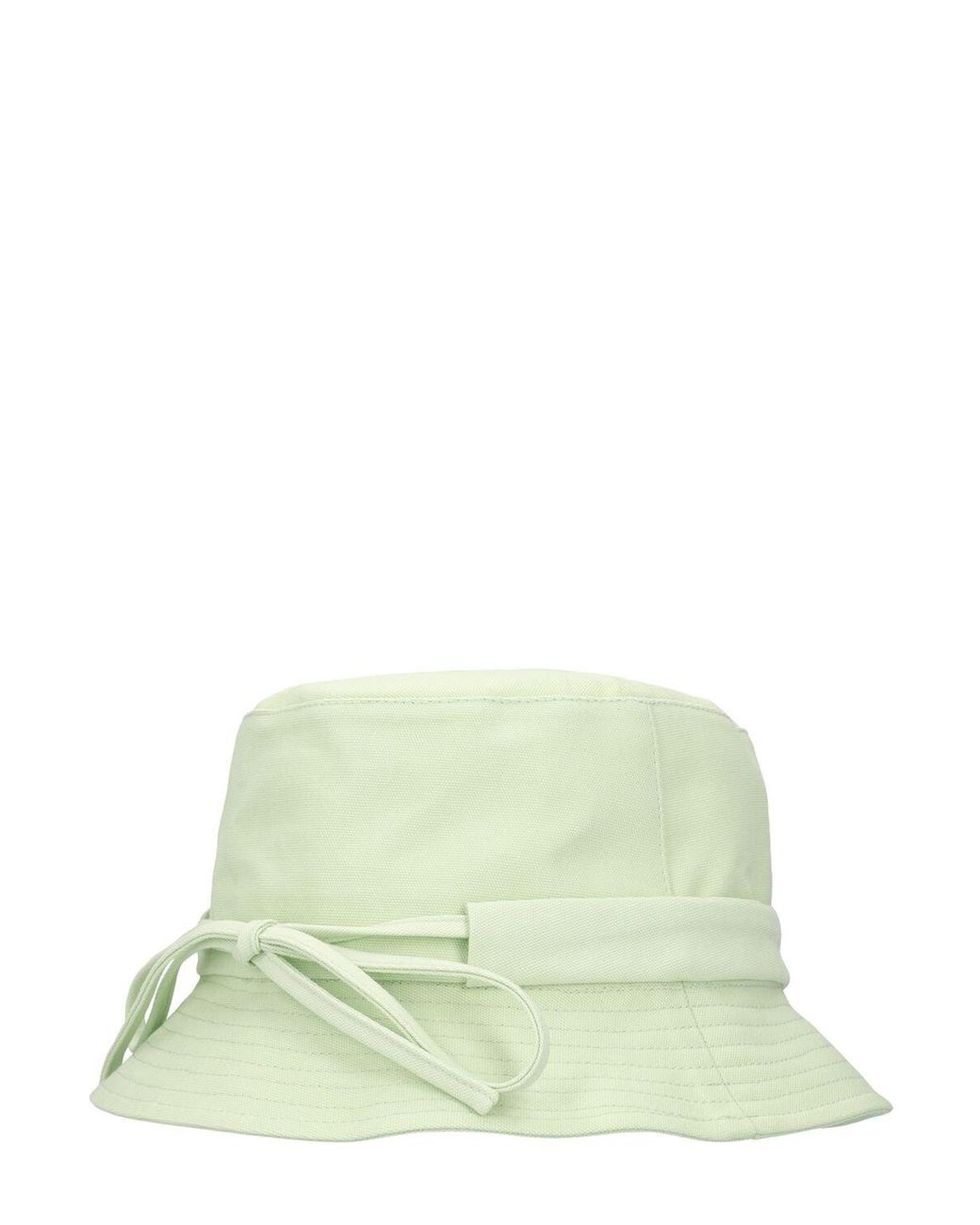 Jacquemus Le Bob Gadjo Cotton Canvas Bucket Hat in Light Green (Green) for  Men | Lyst