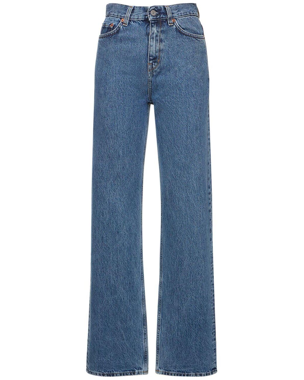 ◆TOOMUCHTAX◆ LOW RISE LOOSEFIT DAMAGED JEANS VINTAGE BLUE TOOMUCHTAX Low Rise Loose-Fit Jeans - Dark Blue
