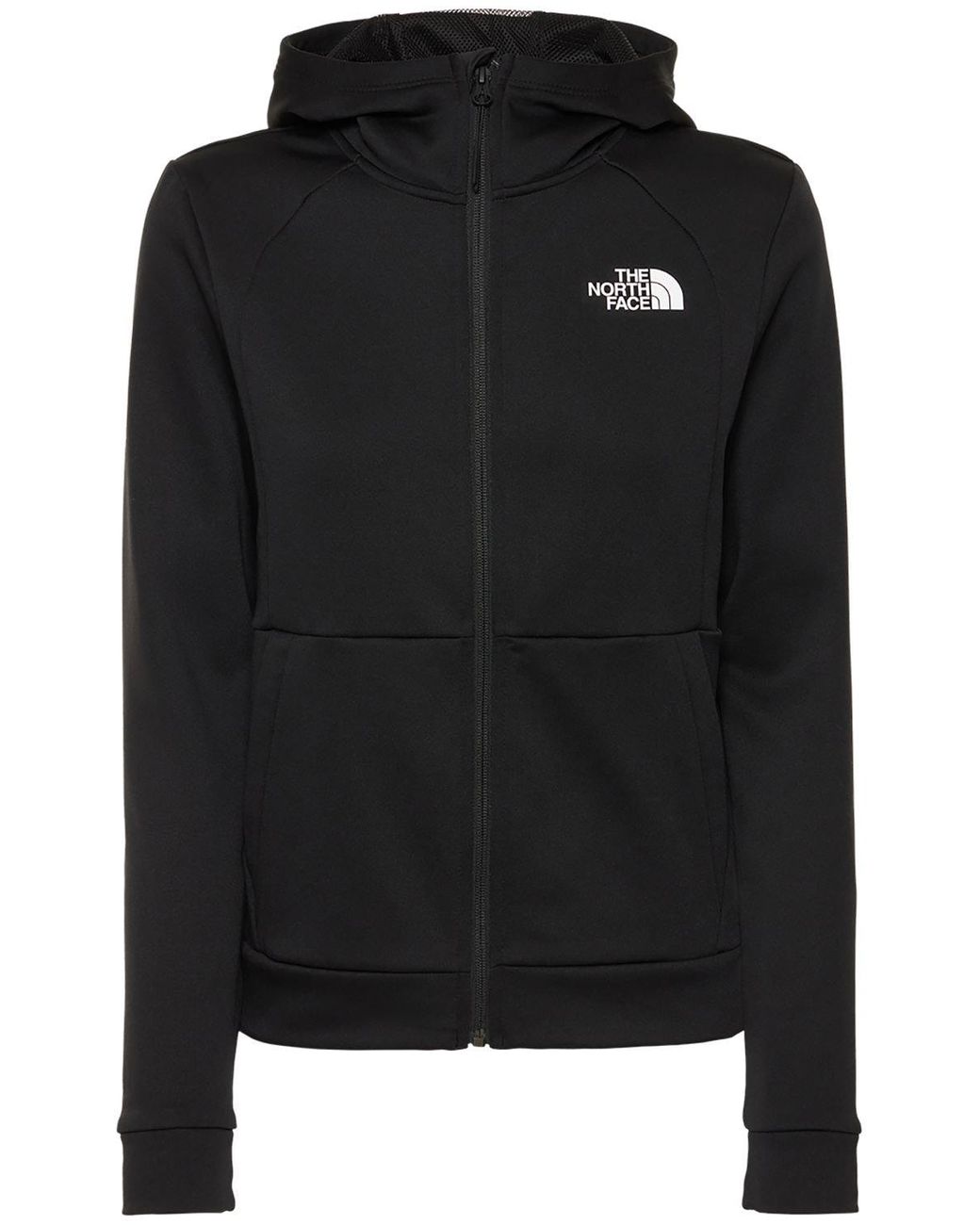 The North Face Tech Fleece Zip Hoodie in Black | Lyst