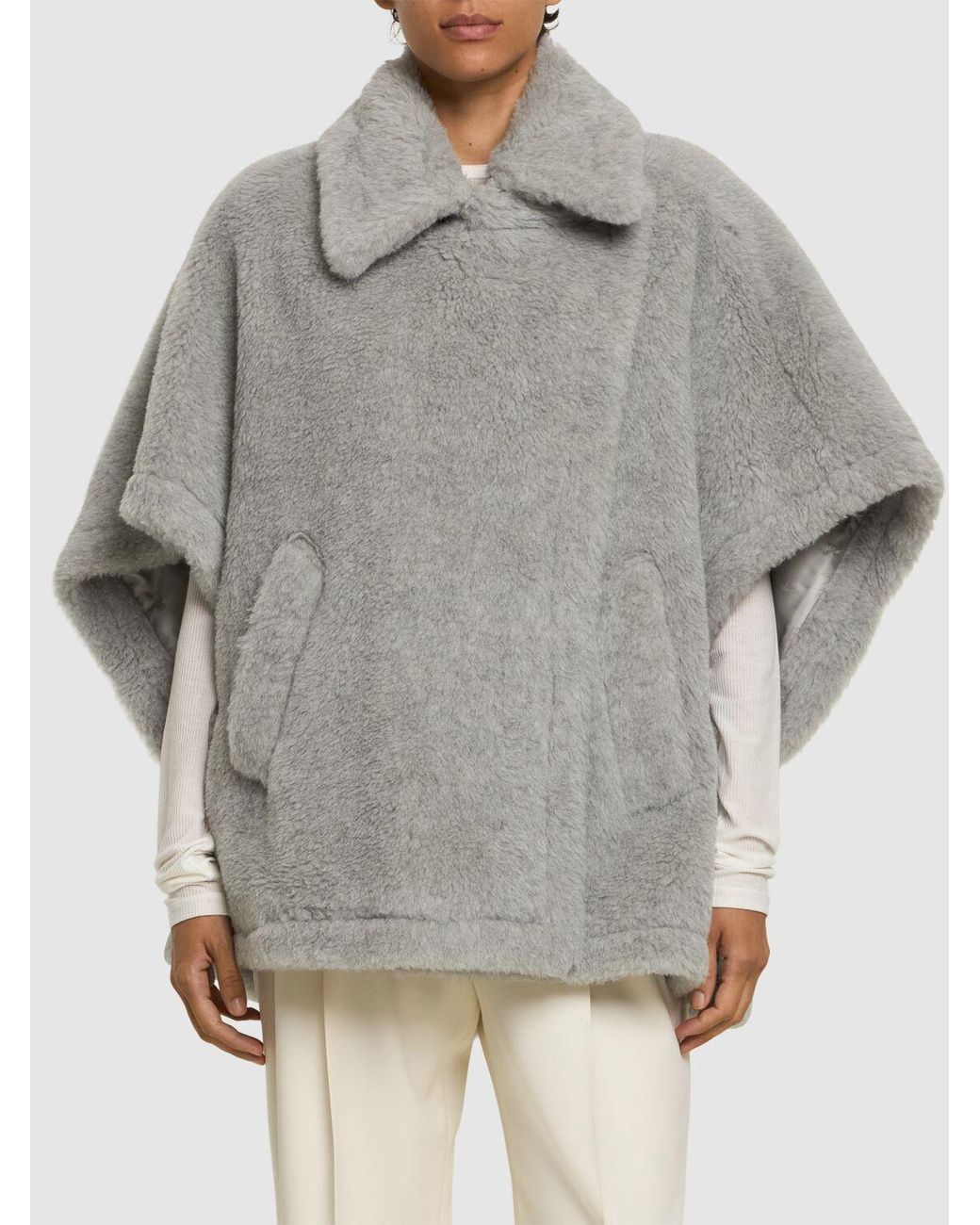 Max Mara 美品 24AW マックスマーラ TEBE6 テディベアケープ