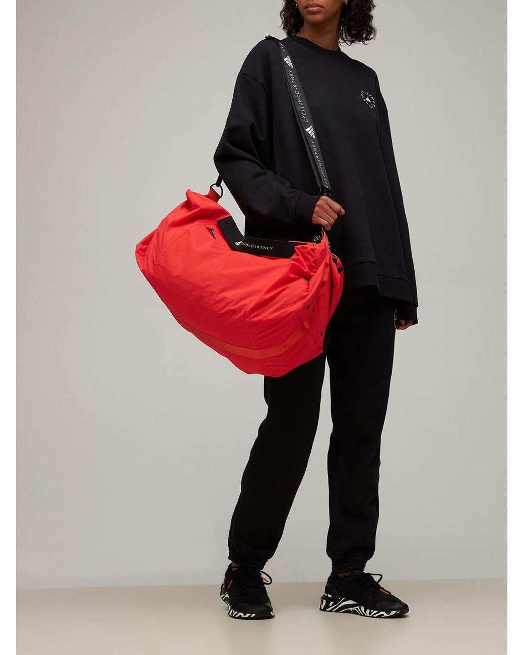 adidas By Stella McCartney Asmc Studio Duffle Bag in Red | Lyst
