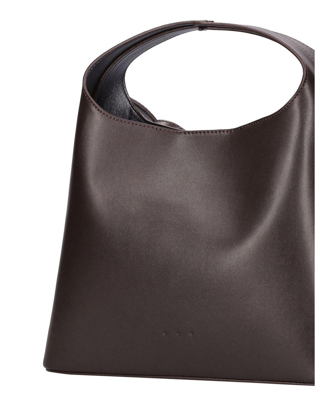 Mini sac leather handbag Aesther Ekme Burgundy in Leather - 34610220