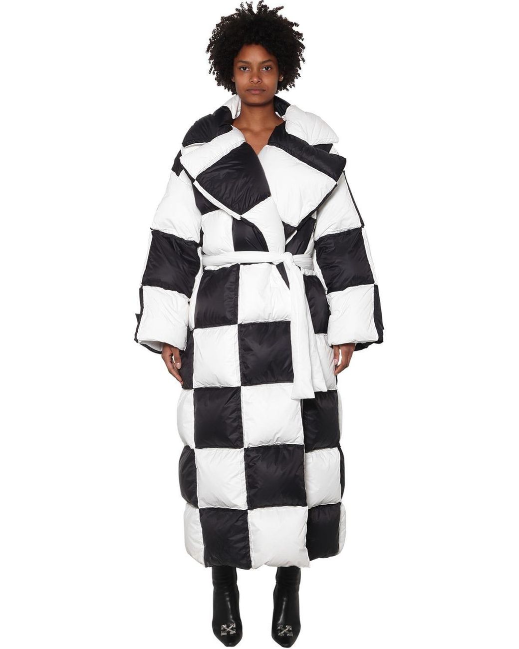 black and white checkerboard jacket