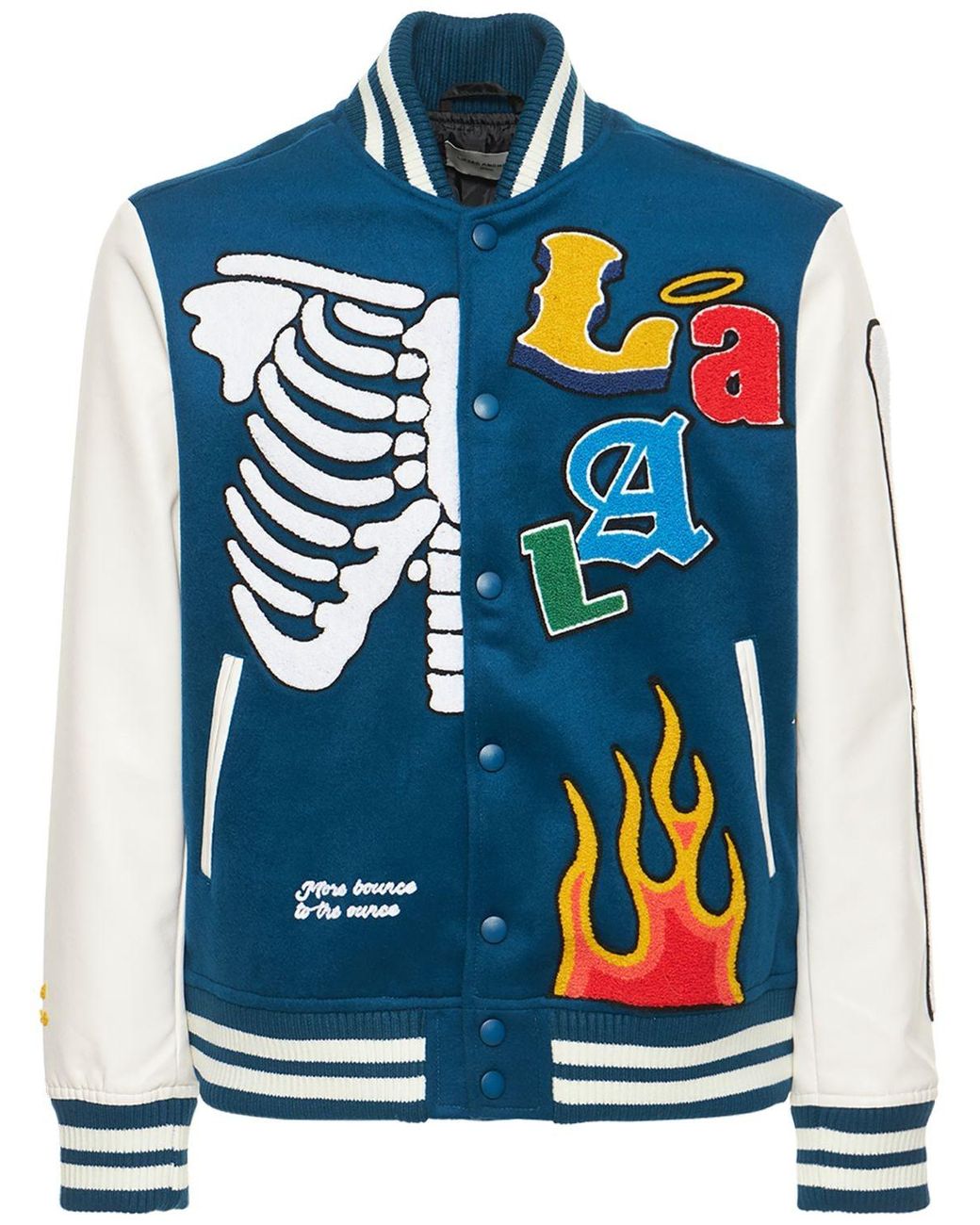 Lifted Anchors Bridges Chenille Varsity Jacket in Blue for Men Lyst