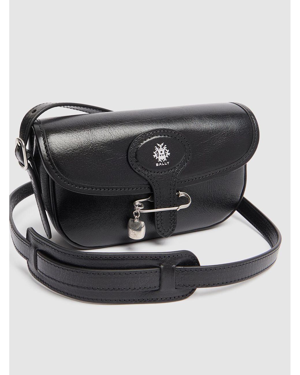 SW Beckett leather shoulder bag∴ Bally Sw Beckett Leather Shoulder Bag Unique in Black | Lyst
