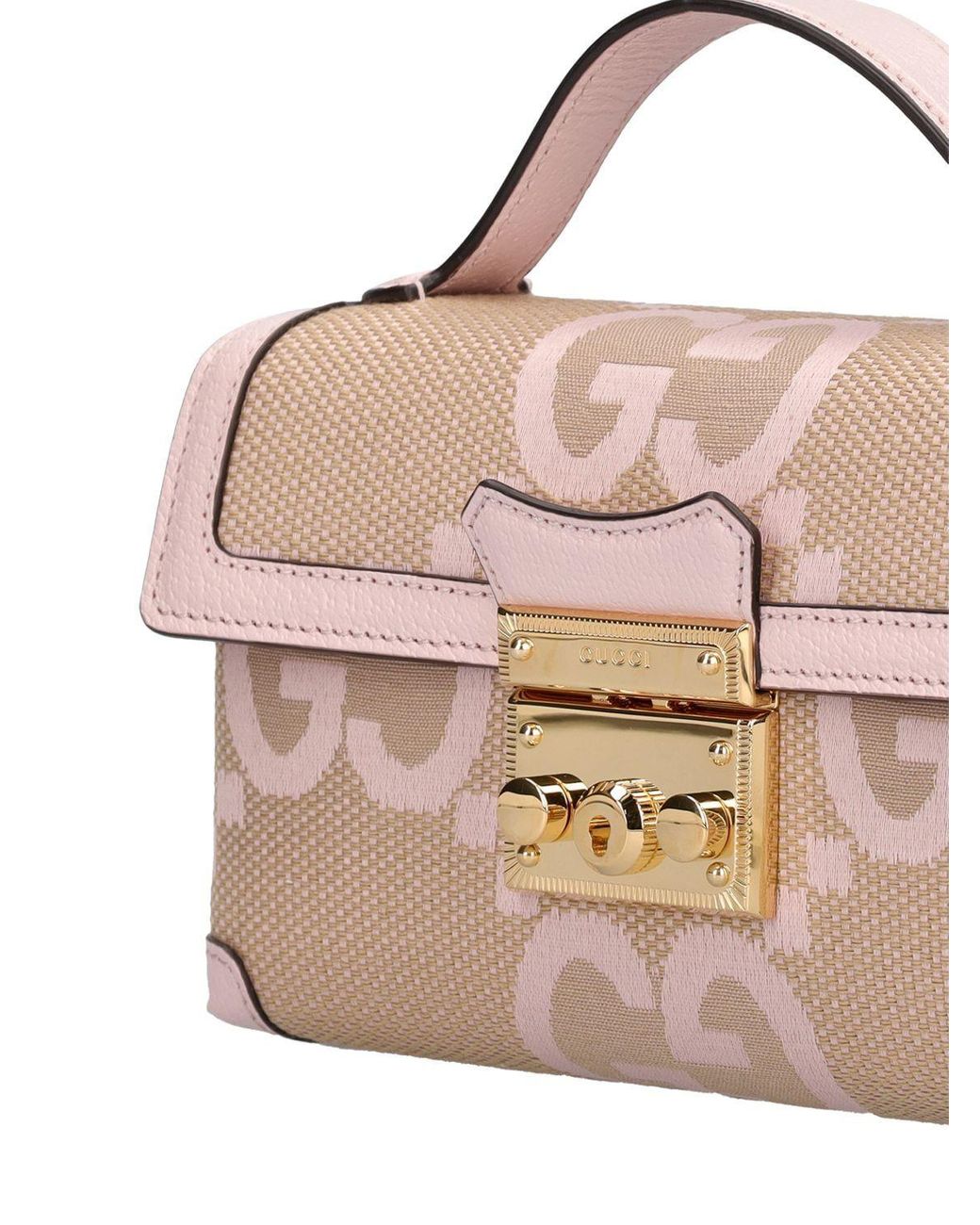 Gucci Padlock Jumbo Gg Mini Bag In Pink