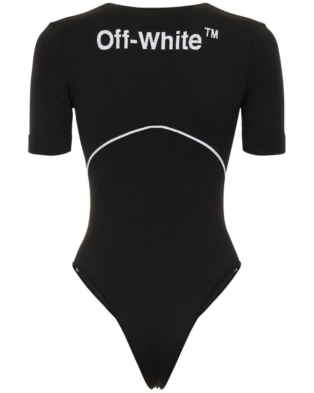 【送料&関税込】Off-White Bodysuit With Logo off-white-co-virgil-abloh-