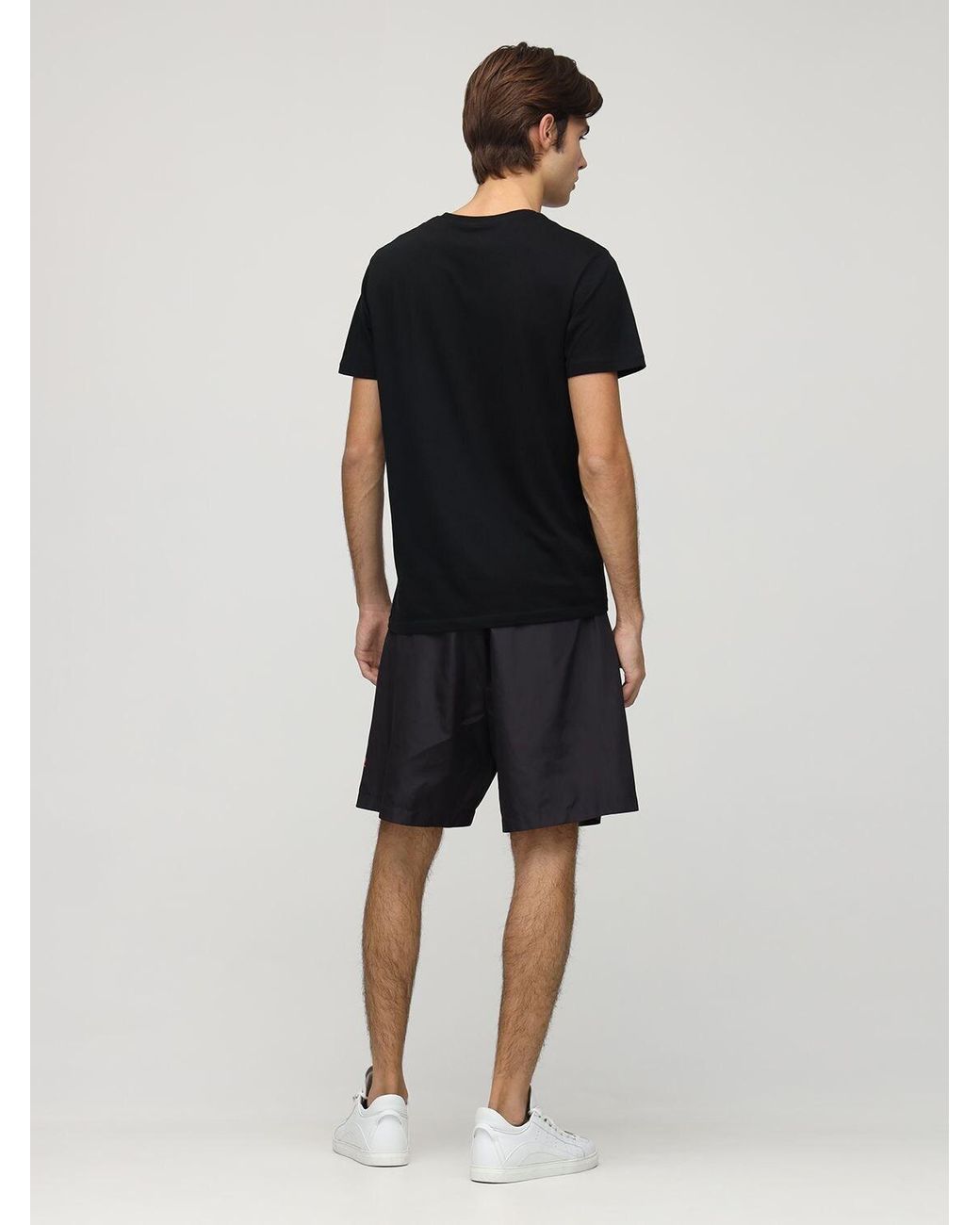 DSquared² Ovo Capsule Printed Tech Shorts in Black for Men | Lyst