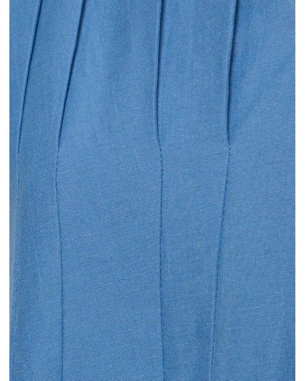 ★S Max Mara★Piega キャンバスロングドレス max-mara-Light-Blue-Piega-