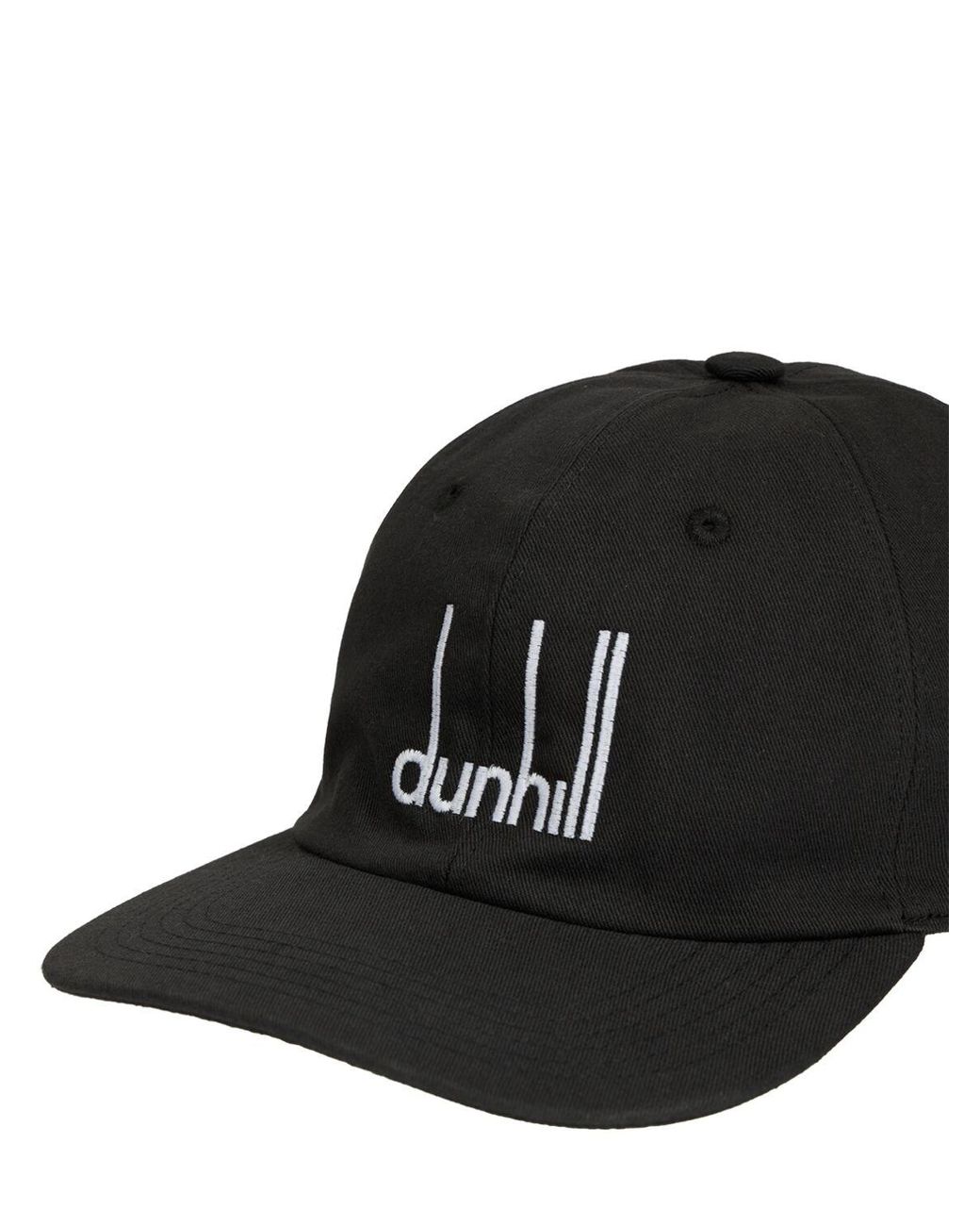 Dunhill Cotton Logo Baseball Cap in Black for Men Mens Hats Dunhill Hats 