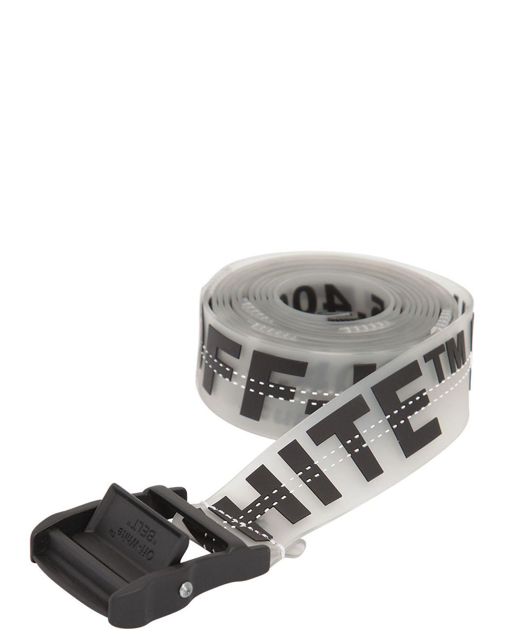 off white clear industrial belt