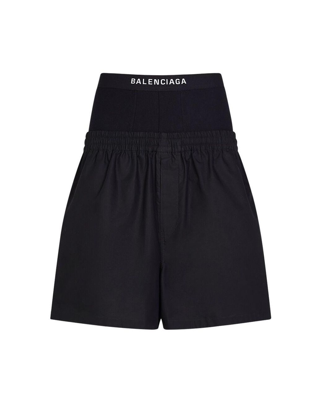 Balenciaga Hybrid Cotton Poplin Boxer Shorts in Blue Lyst Canada