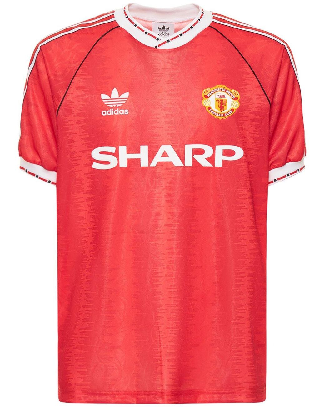 adidas Originals Manchester United 90 Home T-shirt in Bright Red (Red ...