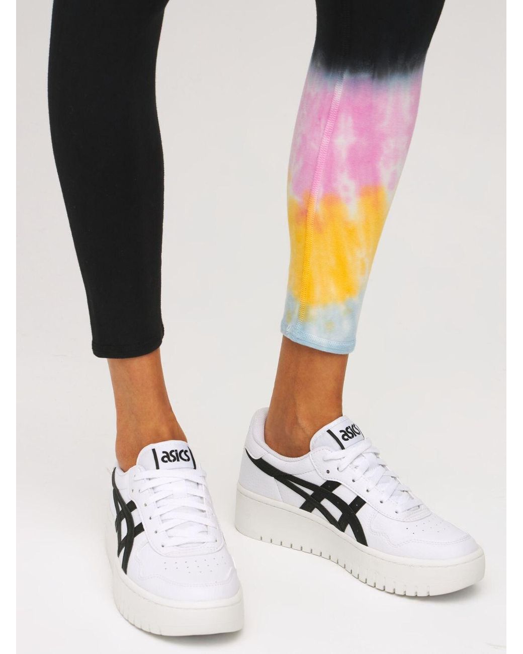 asics white platform sneakers