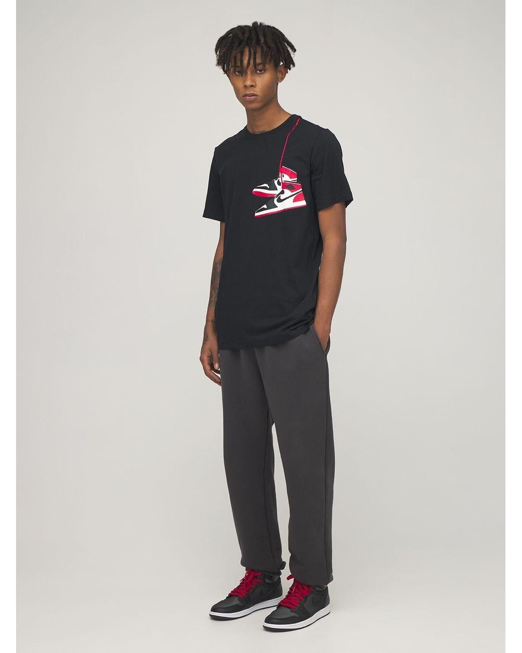 Nike Jordan Aj1 Shoe Print Cotton T 