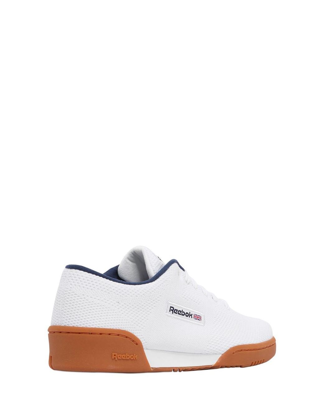 Reebok Workout Clean Og Knit Sneakers in White for Men | Lyst