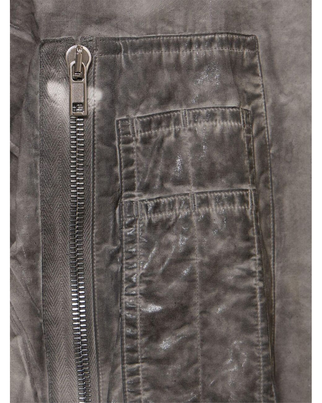メンズ Rick Owens ギンプ フライト ボンバージャケット グレー