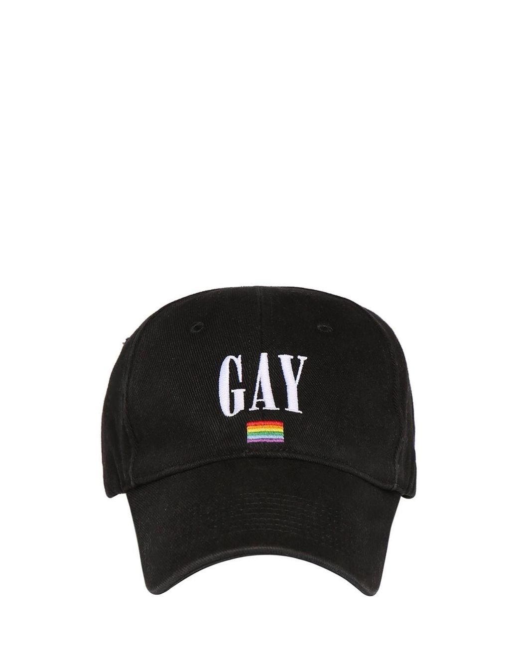 Balenciaga Gay Pride 2021 Cap in Black for Men | Lyst