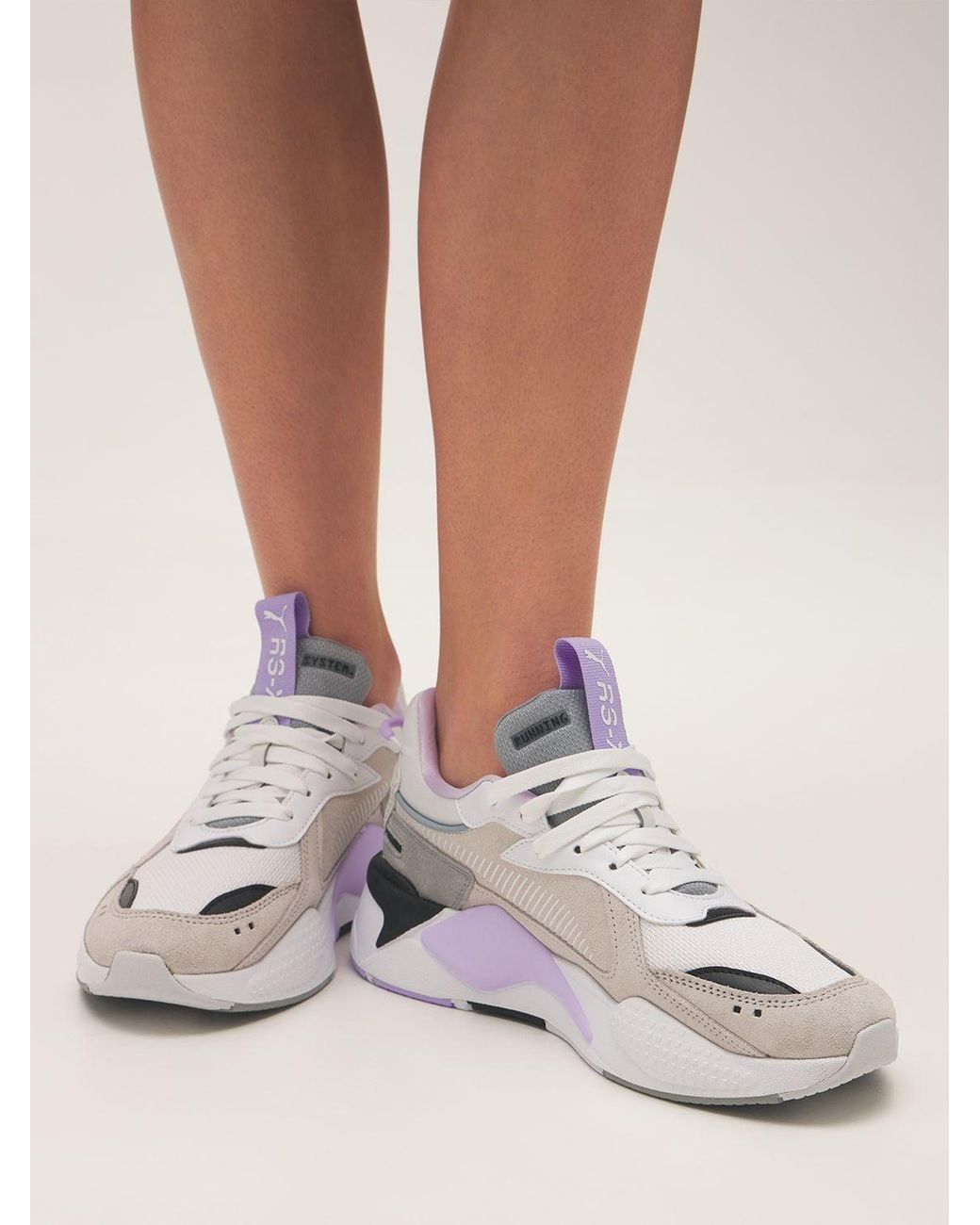PUMA Rs-x Reinvent Sneakers in White/Lilac (White) | Lyst