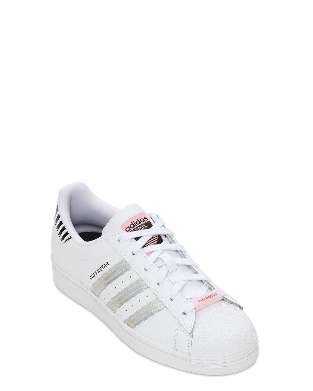 adidas Originals Zebra Superstar Bold Sneakers in White | Lyst UK
