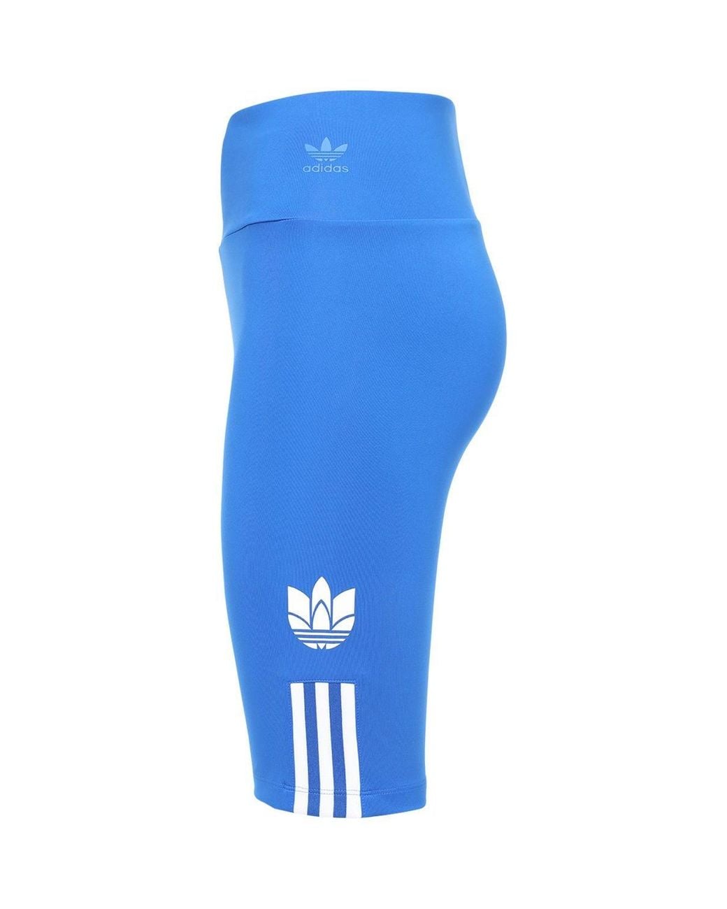 adidas Originals Adicolor 3d Trefoil Biker Shorts in Blue - Lyst