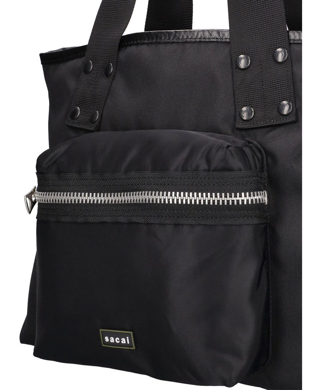 Sacai Coal Medium Tote Bag in Black for Men | Lyst UK