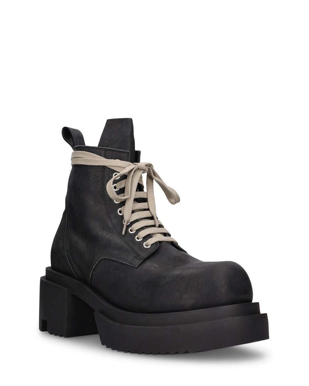 Rick Owens Low Army Bogun Leather Boots in Black for Men | Lyst Rick Owens Low Army Bogun Leather Boots in Black for Men | Lyst