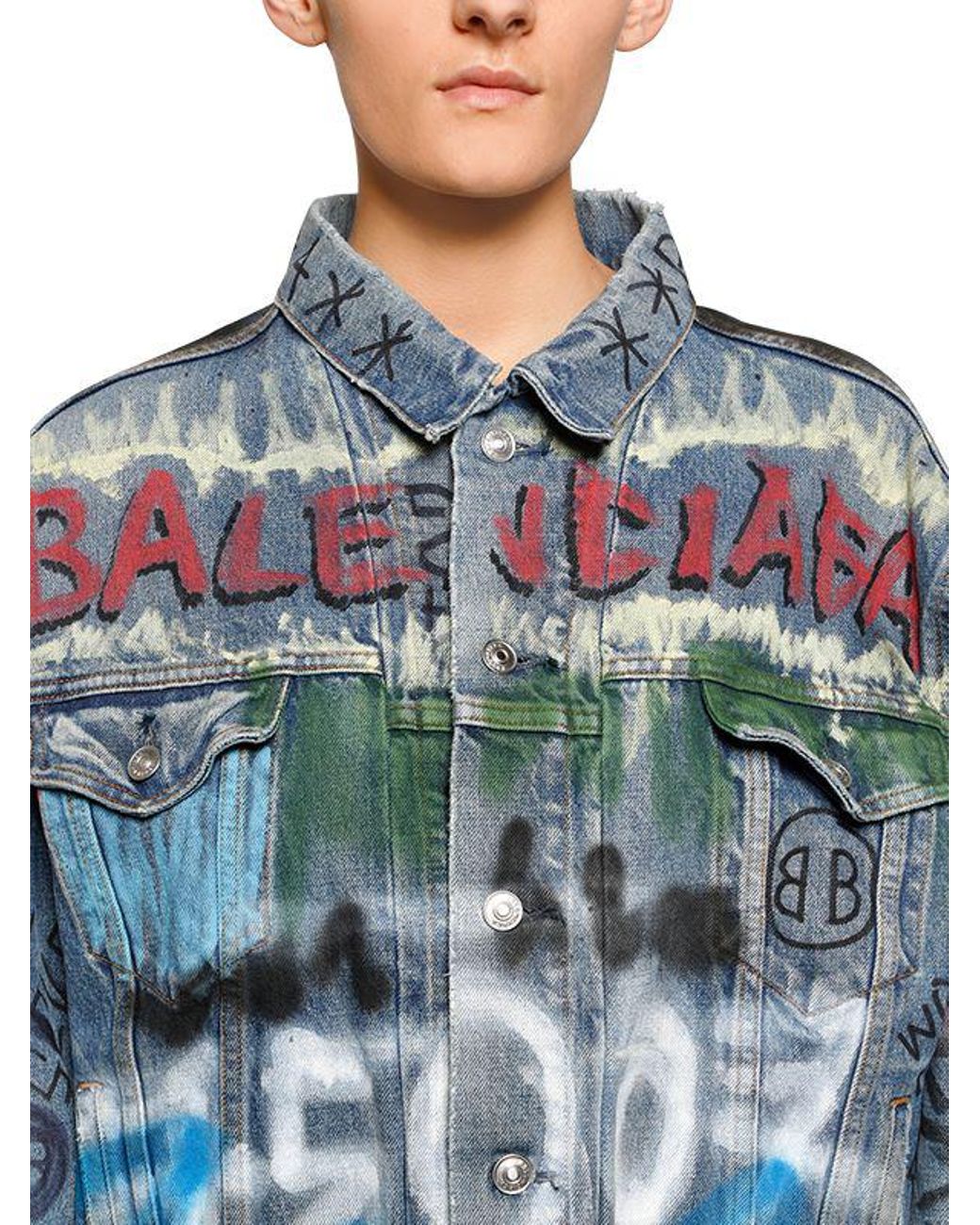 Balenciaga handwritten store denim jacket