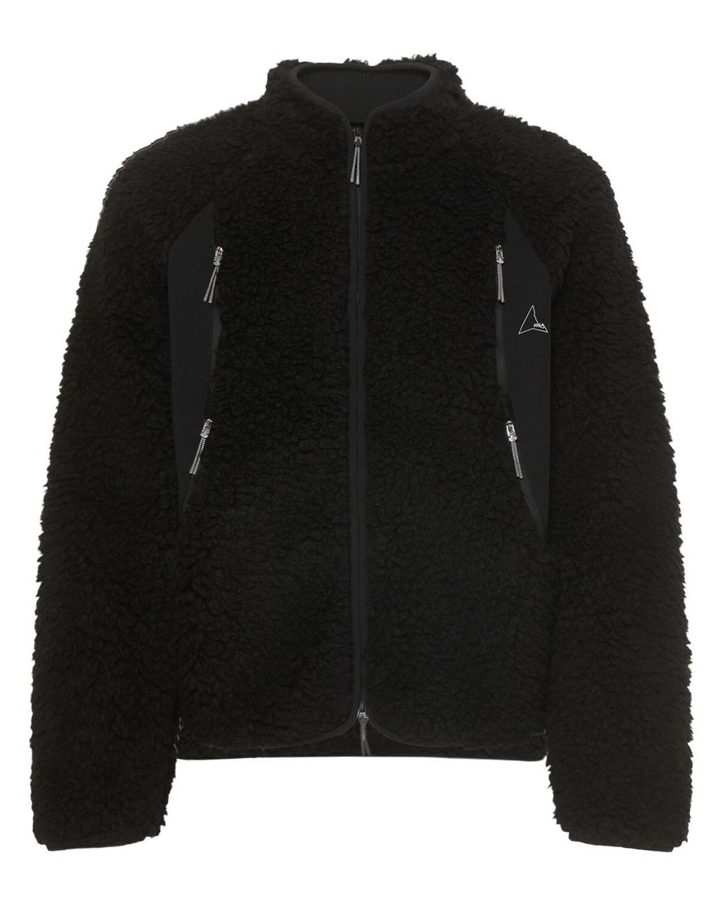 Roa Sherpa Zipped Tech Fleece Jacket in Black for Men Lyst UK