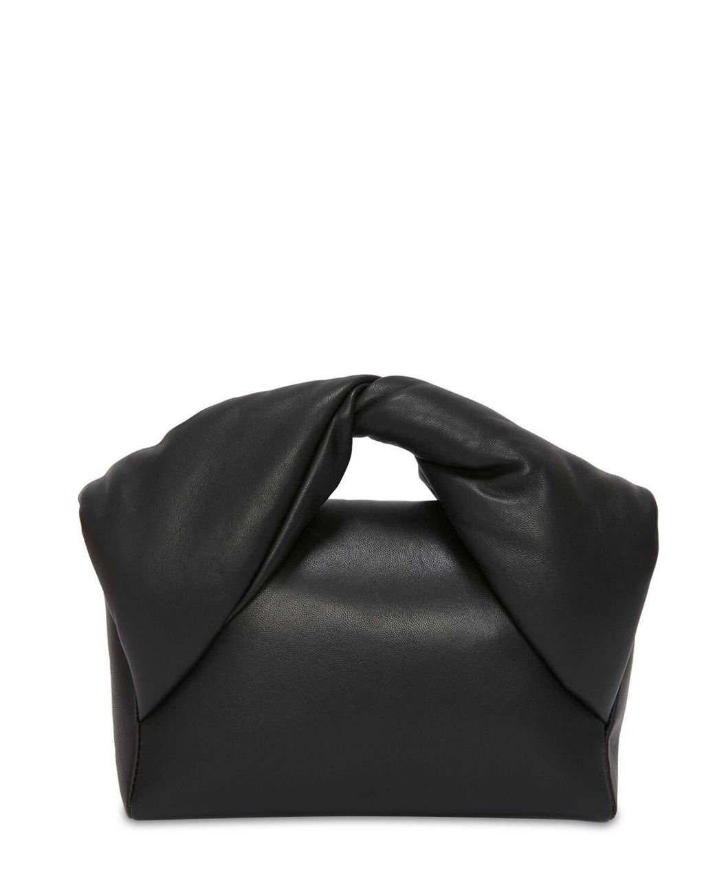 JW Anderson Mini Twister Leather Top Handle Bag in Black | Lyst