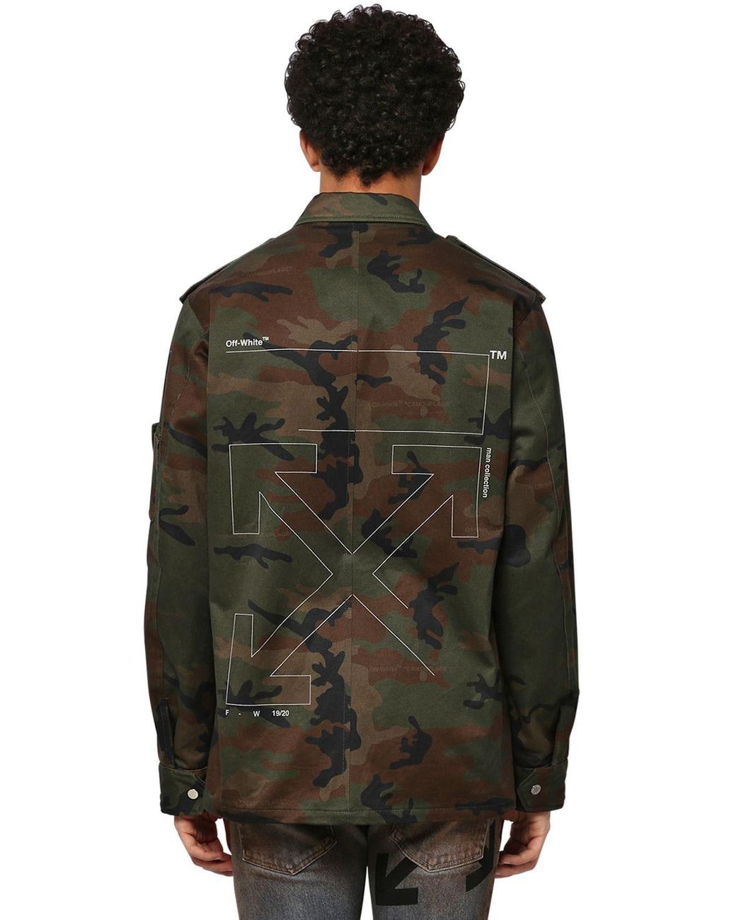 off white veste militaire