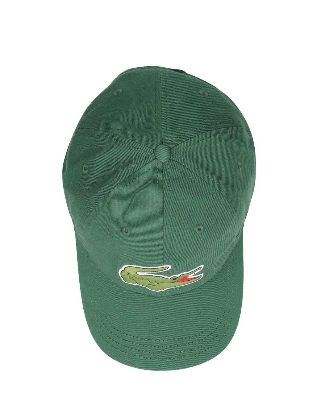 Casquette en coton à logo Lacoste pour homme en coloris Vert
