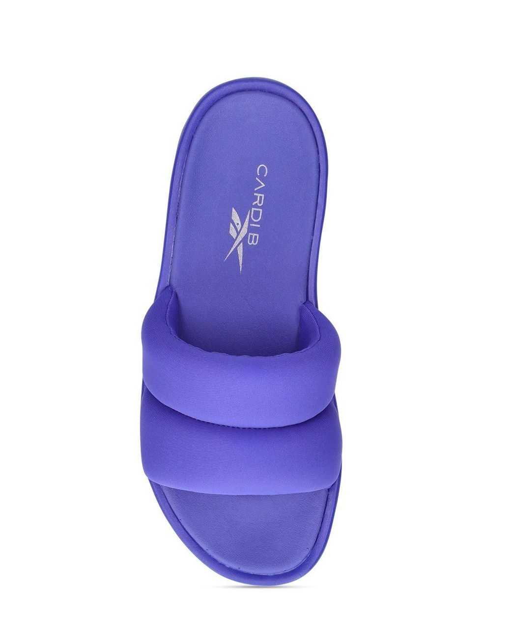Reebok Cardi B Slide Sandals in Purple | Lyst