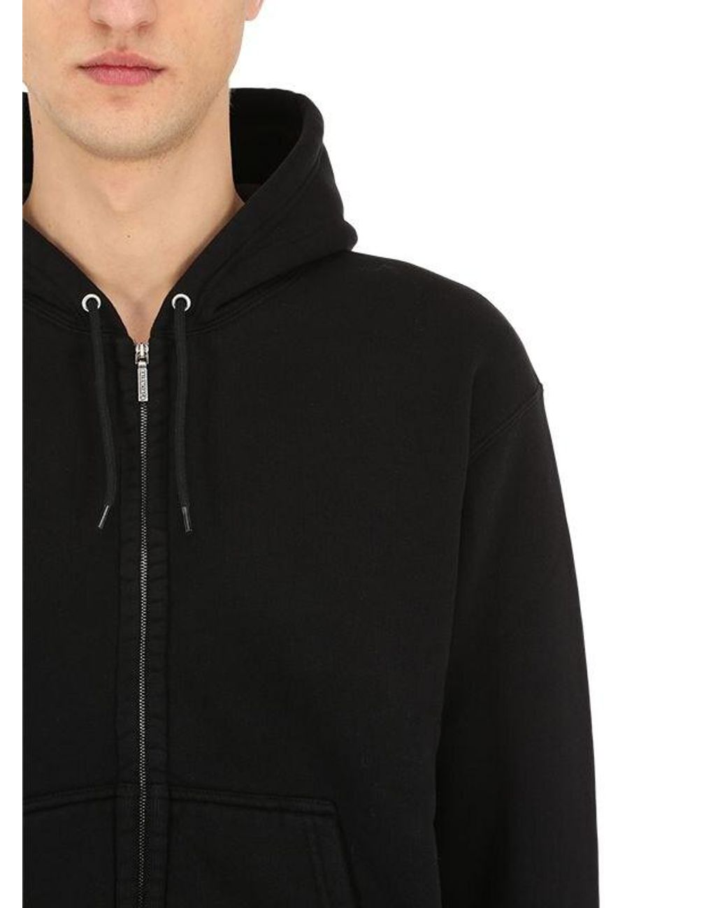 Balenciaga I Love Techno Zip-up Sweatshirt Hoodie in Black for Men | Lyst