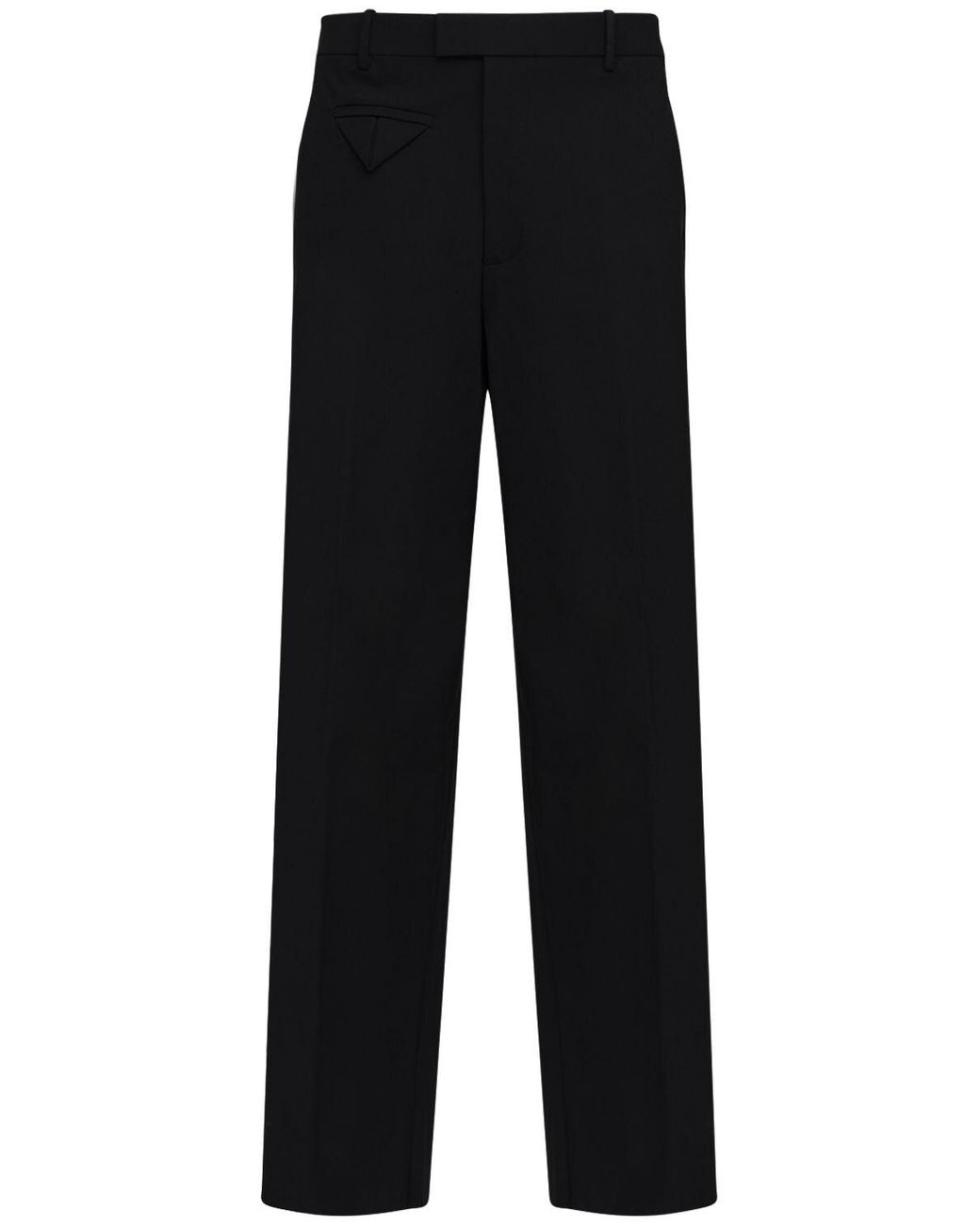 Bottega Veneta Synthetic Stretch Nylon Canvas Wide Leg Pants in Black for Men - Lyst