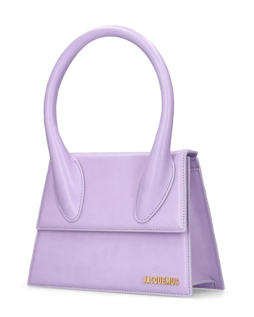 Jacquemus Le Grand Chiquito Leather Top Handle Bag in Purple | Lyst