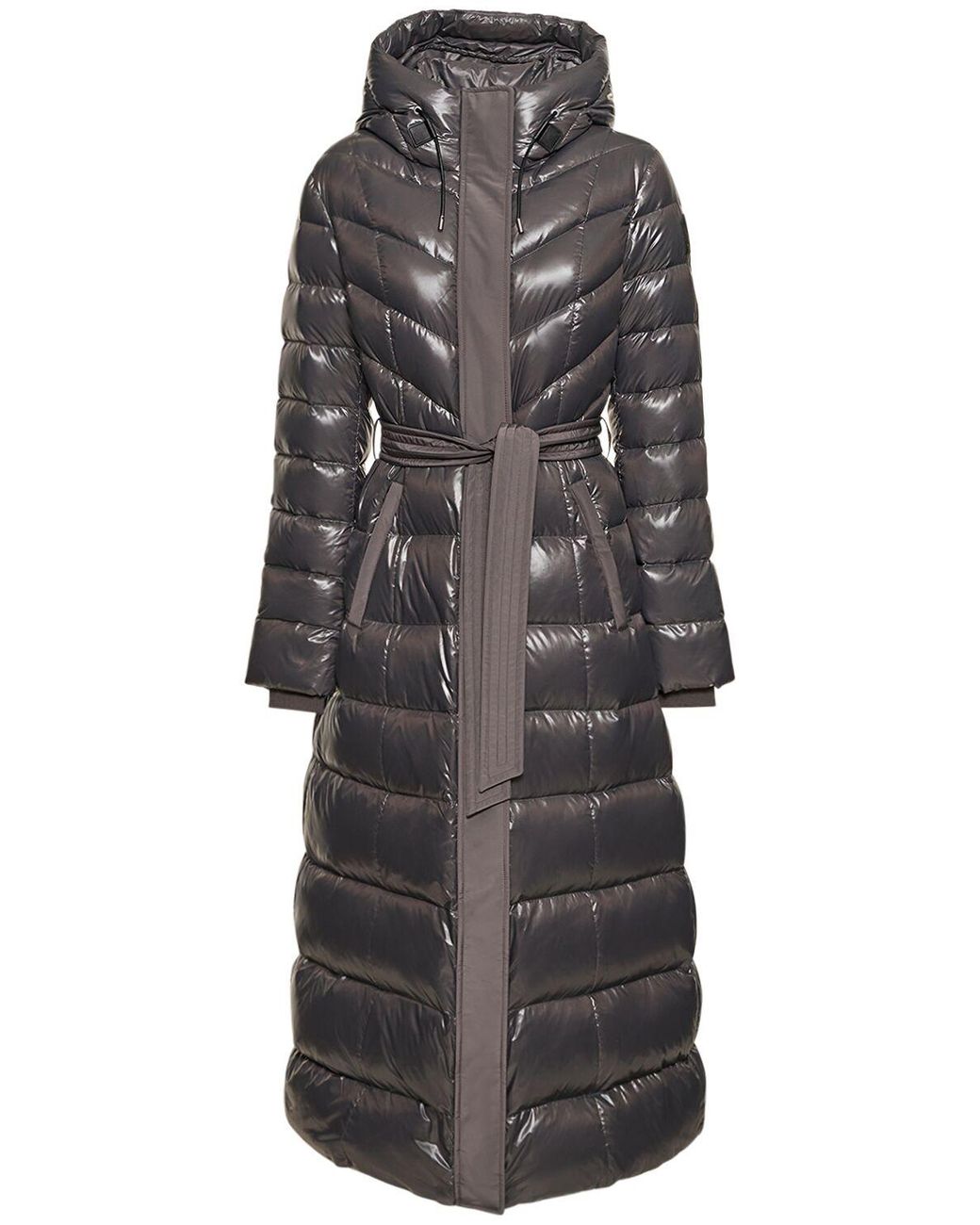 Mackage Calina Hooded Light Down Coat in Grey Lyst UK