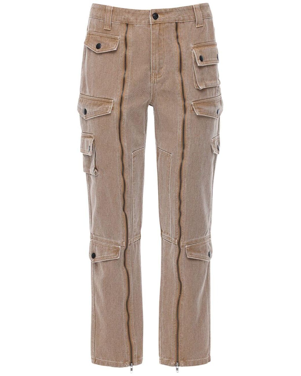 Jaded London Cotton Twill Cargo Pants in Natural for Men Lyst