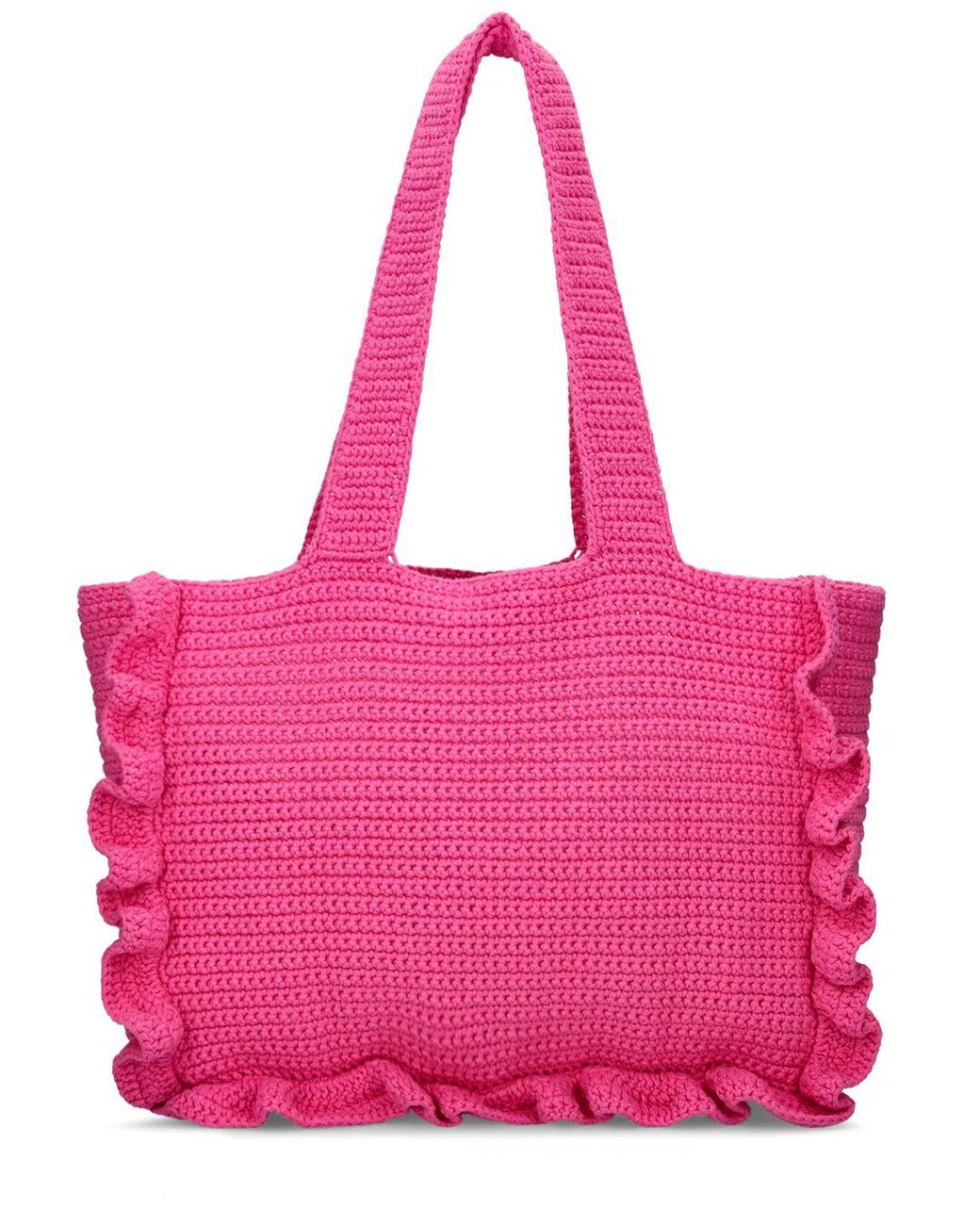 ◇ILLIGO◇ Ruffle round tote bag pink Ruffle Round Tote Bag Pink - illigo | 60% - Asian Fashion